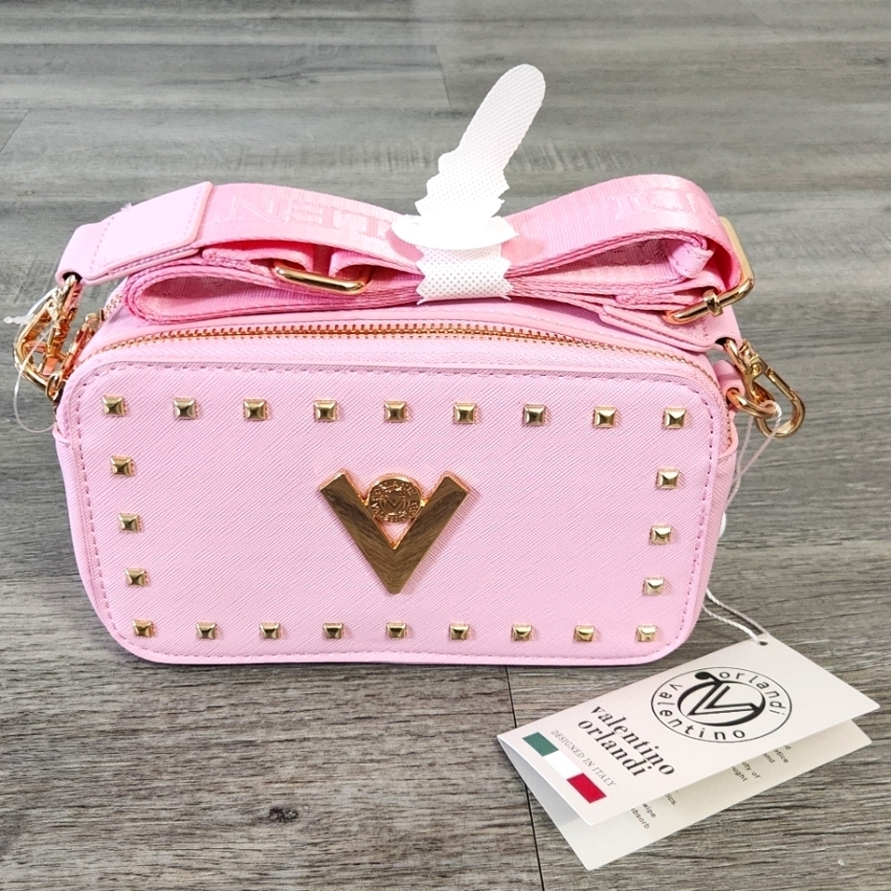 New!Valentino Orlandi Studded Camera Bag